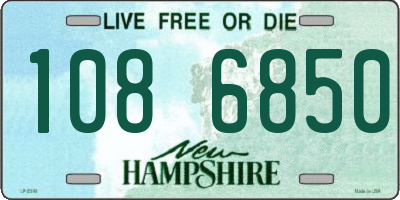 NH license plate 1086850