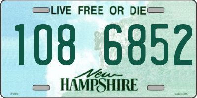 NH license plate 1086852