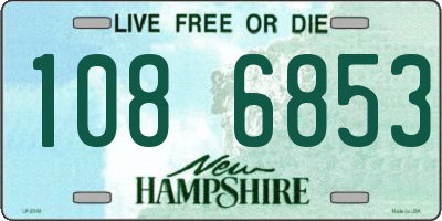 NH license plate 1086853