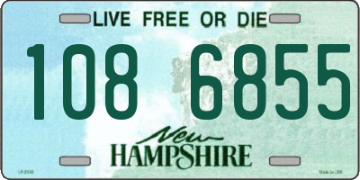 NH license plate 1086855