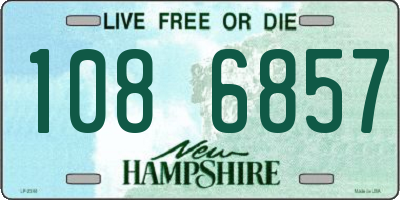NH license plate 1086857
