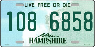NH license plate 1086858