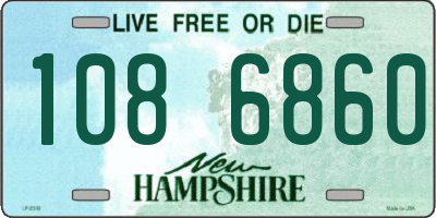 NH license plate 1086860