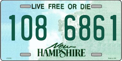NH license plate 1086861