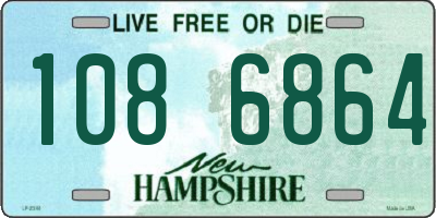 NH license plate 1086864