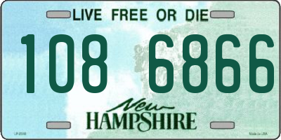 NH license plate 1086866