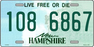 NH license plate 1086867