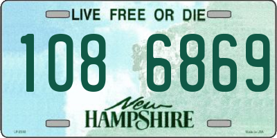 NH license plate 1086869