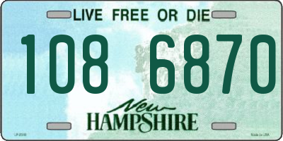 NH license plate 1086870