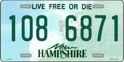 NH license plate 1086871