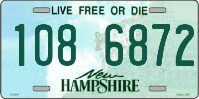 NH license plate 1086872