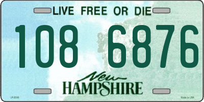 NH license plate 1086876