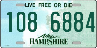 NH license plate 1086884