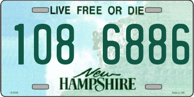 NH license plate 1086886