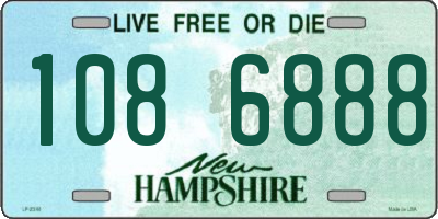 NH license plate 1086888