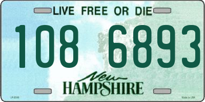 NH license plate 1086893