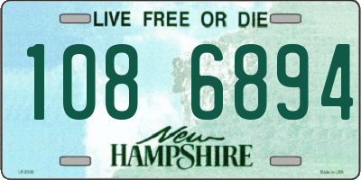 NH license plate 1086894