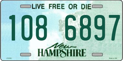 NH license plate 1086897