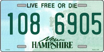 NH license plate 1086905