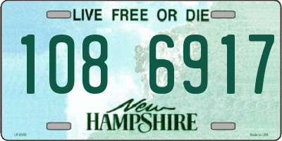 NH license plate 1086917