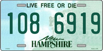 NH license plate 1086919