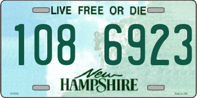 NH license plate 1086923