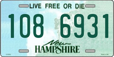 NH license plate 1086931