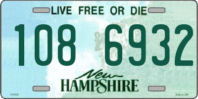 NH license plate 1086932