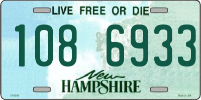 NH license plate 1086933