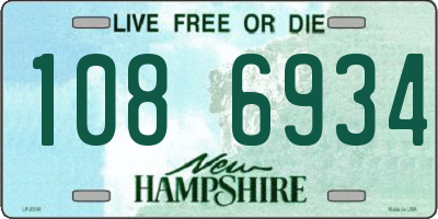 NH license plate 1086934