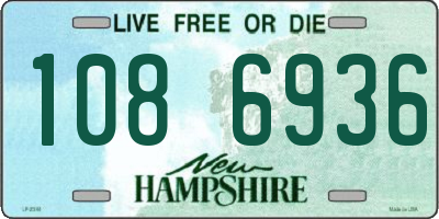 NH license plate 1086936
