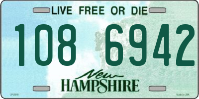NH license plate 1086942