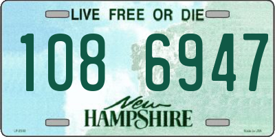 NH license plate 1086947