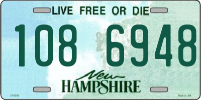 NH license plate 1086948