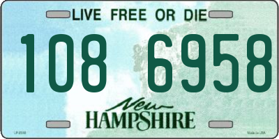 NH license plate 1086958