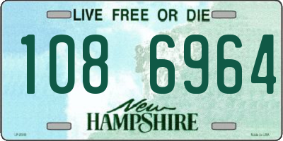 NH license plate 1086964