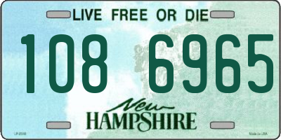 NH license plate 1086965