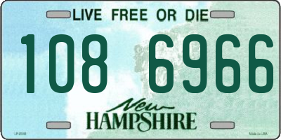 NH license plate 1086966
