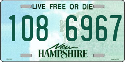 NH license plate 1086967