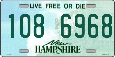 NH license plate 1086968