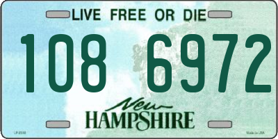 NH license plate 1086972