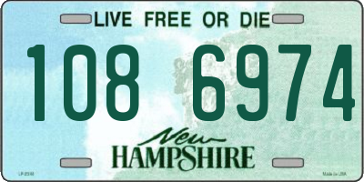 NH license plate 1086974