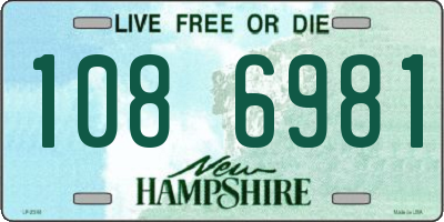 NH license plate 1086981