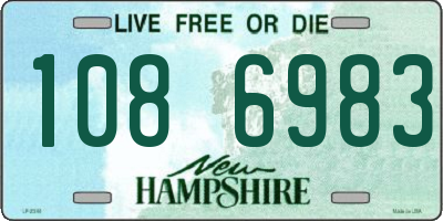 NH license plate 1086983