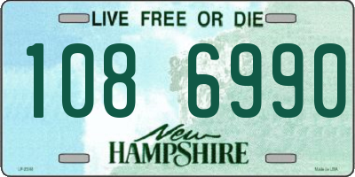 NH license plate 1086990
