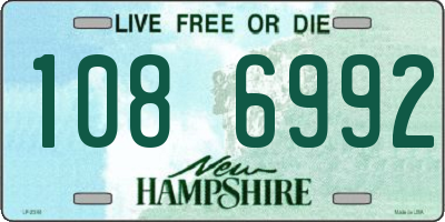NH license plate 1086992