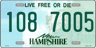 NH license plate 1087005