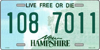 NH license plate 1087011