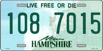 NH license plate 1087015