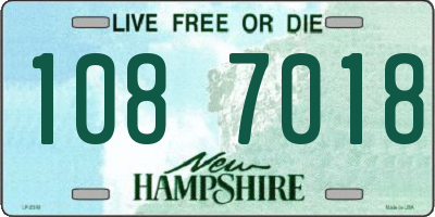 NH license plate 1087018
